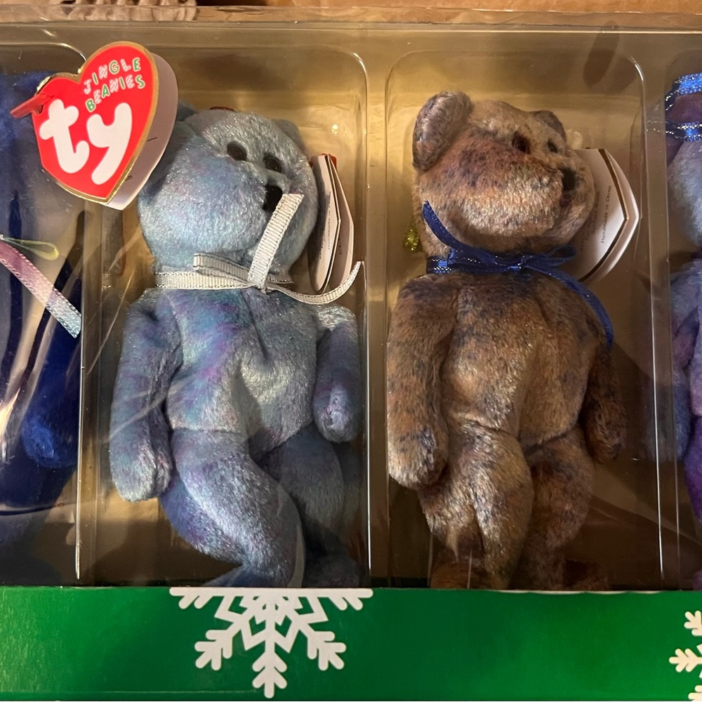 Ty Jingle Mini Beanie Bears Set - 4
